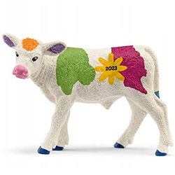 Schleich 72207 Wiosenne cielę krowa krówka figurka PREMIUM kolorowa wiosna