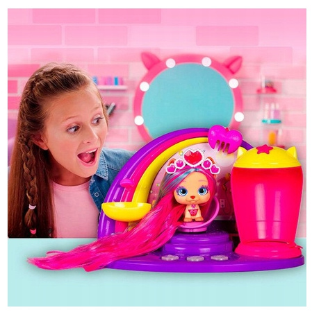 VIP PETS GLAM ZESTAW SALON FRYZJERSKI +15 AKCESORIÓW +LALKA PIES PIESEK