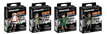 ZESTAW 4 figurek Playmobil NARUTO Killer Bee Iruka Rock Lee Asuma figurki