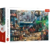 OUTLET Puzzle STACJA KOLEJOWA pociągi pociąg puzle dla dorosłych 6000 elementów
