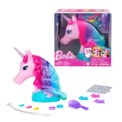 OUTLET BARBIE JEDNOROŻEC Głowa jednorożca do stylizacji lalka koń ORYGINALNY MATTEL