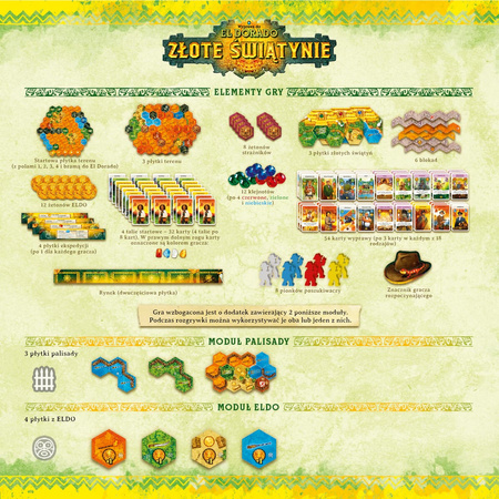 Wyprawa do El Dorado gra planszowa: ROZSZERZENIE DODATEK ZŁOTE ŚWIĄTYNIE
