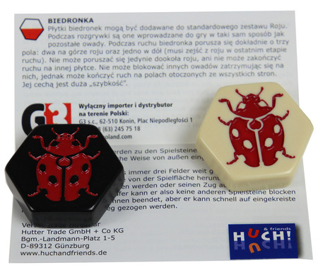 RÓJ DODATKI gra planszowa 3x ROZSZERZENIE DODATEK Komar Stonoga Biedronka