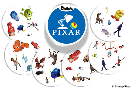 2w1 DOBBLE +MATCH DISNEY gra planszowa dla dzieci karty doble dople PIXAR