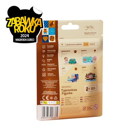 MARIOINEX WEDEL ZESTAW KLOCKÓW WAFFLE klocki +figurka wafle konstrukcyjne