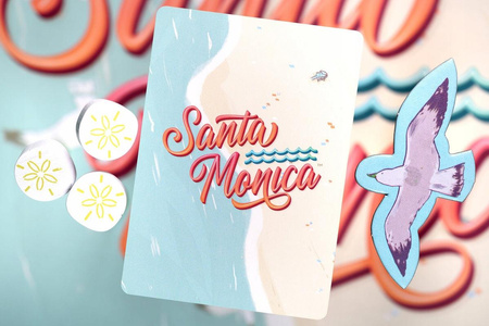 SANTA MONICA KALIFORNIA Monika planszowa RODZINNA STRATEGICZNA GRA ROKU GG