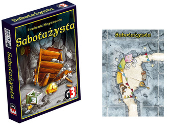 2w1 SABOTAŻYSTA GRA PLANSZOWA KARCIANA +ROZSZERZENIE DODATEK PIŻAMA PARTY