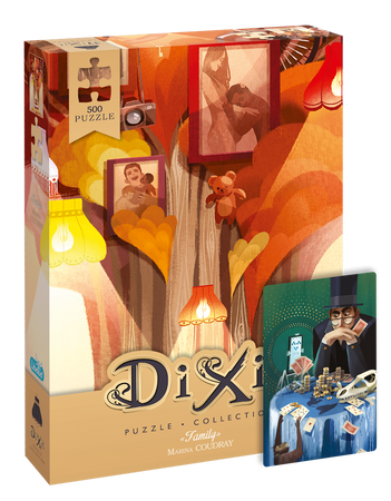 DIXIT MINI ROZSZERZENIE DODATEK KARTA PROMO do gra planszowa +PUZZLE 500 Family