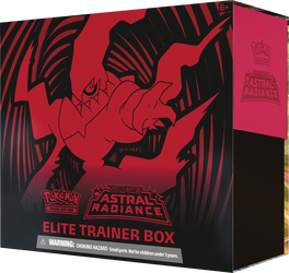 OUTLET Elite Trainer Box 8 BOOSTERÓW koszulki na karty KOD Pokemon TCG Astral Radiance ORYGINALNE KARTY