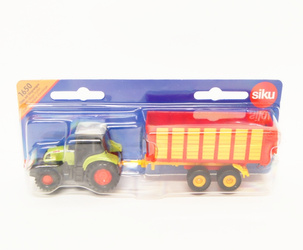 SIKU 1650 2w1 zestaw Traktor +przyczepa ciągnik