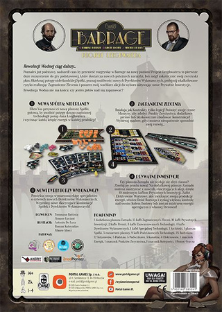 Barrage rozszerzenie dla 5. gracza DODATEK gra strategiczna planszowa tamy