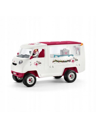 Schleich 42370 Mobilna lecznica dla zwierząt weterynarz zestaw auto koń