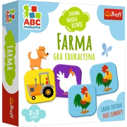 FARMA GRA EDUKACYJNA DLA DZIECI 2-3 LATA żłobek przedszkole DUŻE ELEMENTY