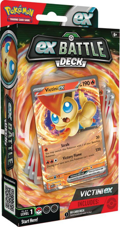 Pokemon TALIA MONETA Battle Deck ex Victini gra 60 kart ORYGINALNE KARTY