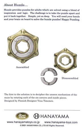 OUTLET Łamigłówka Cast Huzzle Valve układanka metalowa 4/6
