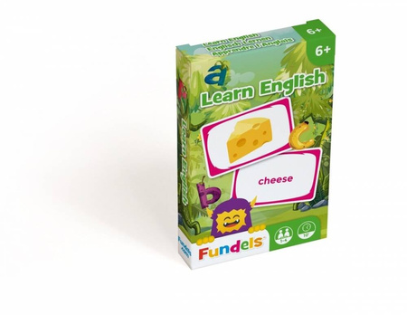 NAUKA ANGIELSKIEGO edukacyjne karty do nauki fiszki cards Fundel Flashcards