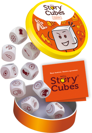 KOŚCI OPOWIEŚCI Story Cubes PUSZKA EKO gra kościana RODZINNA ORYGINALNA