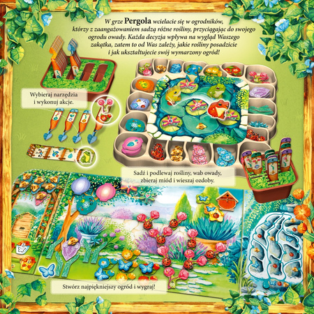 2w1 PERGOLA PRZEPIĘKNA gra planszowa ogrody ogród PIĘKNA WIELKA EDYCJA POLSKA
