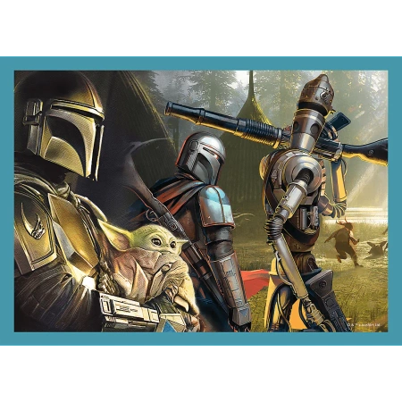 OUTLET PUZZLE 4w1 Mandalorian Star Wars 34397 Trefl