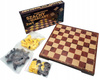 OUTLET 2w1 Szachy warcaby magnetyczne 25x25 cm plansza składana gra rodzinna