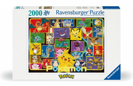 POKEMON PREMIUM WIELKIE PUZZLE 2000 karty pokemony Pikachu Charizard Eevee