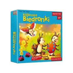 Kolorowe biedronki gra planszowa dzieci 4+ DUŻE FIGURKI z MAGNESAMI PIĘKNA
