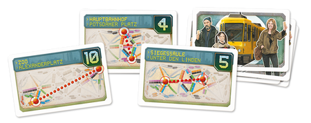 Wsiąść do Pociągu Berlin gra planszowa rodzinna POCIĄGI karty wagony 8+