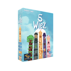 5 WIEŻ gra planszowa karciana SZYBKA Push Your Luck rodzinna imprezowa 7+