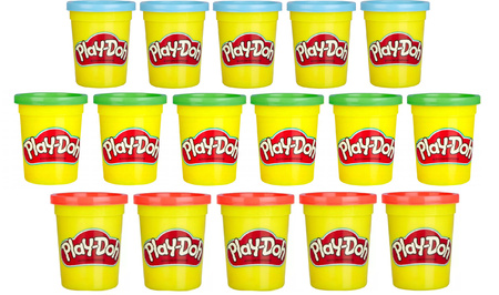 16w1 PLAY DOH CIASTOLINA DUŻA TUBA MIX sensoryczna masa plastyczna 1,8 KG 