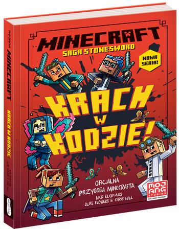 MINECRAFT SAGA STONESWORD Krach w kodzie książka POWIEŚĆ OFICJALNA PRZYGODA