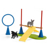 Schleich 42536 18w1 zestaw PLAC ZABAW DLA PSÓW chłopiec psy sznaucer pies buldog figurka psa
