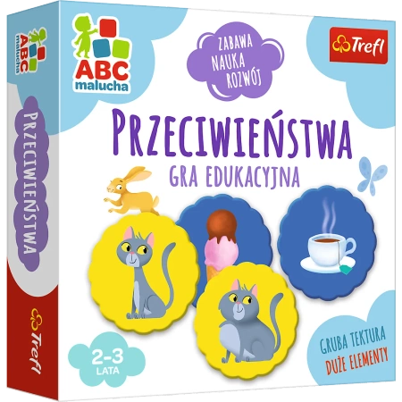 PRZECIWIEŃSTWA GRA EDUKACYJNA DLA DZIECI 2-3 LATA ABC żłobek przedszkole