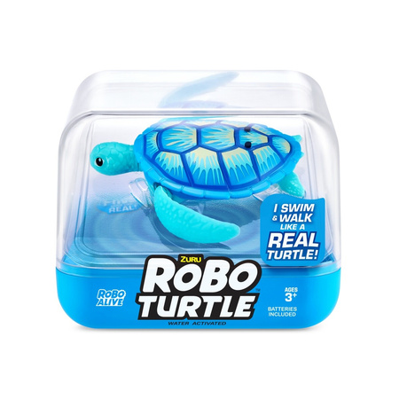 ROBO TURTLE ZURU ALIVE ROBOT PŁYWAJĄCY ŻÓŁW żółwik FIGURKA PŁYWA niebieski