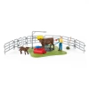 Schleich 42529 MYJNIA DLA ZWIERZĄT Figurki krowy ogrodzenie farma zestaw