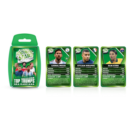 World Football Stars KARTY PIŁKARSKIE PIŁKARZE Top Trumps NAJWIĘKSZE GWIAZDY