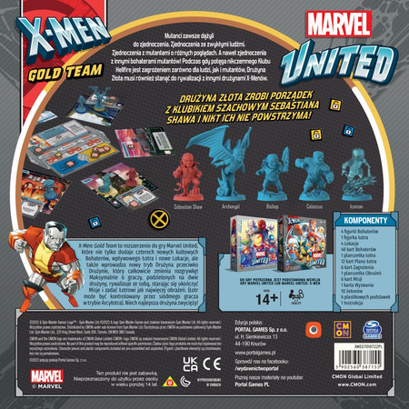 Marvel UNITED X-men Gold Team gra planszowa DODATEK rozszerzenie SCI-FI 14+