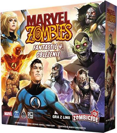 Marvel Zombies Fantastic 4 DODATEK gra planszowa Superbohater przygoda 14+