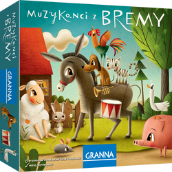 Muzykanci z Bremy gra planszowa na spostrzegawczość dla dzieci 5+ bajki