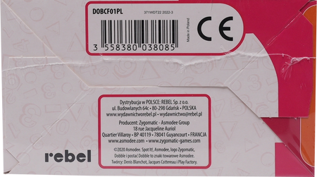 DOBBLE EDYCJA 1 2 3 123 Gra planszowa karciana dla małych dzieci karty