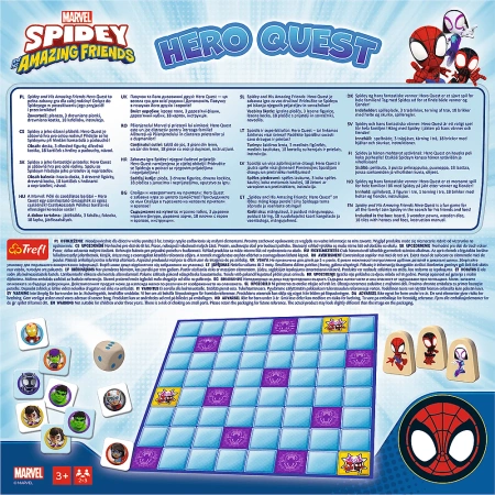 OUTLET Hero Quest Spidey DREWNIANA gra planszowa dla dzieci 3+ SPIDERMAN MARVEL
