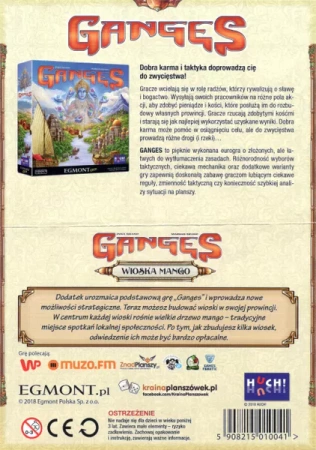 GANGES ROZSZERZENIE WIOSKA MANGO gra planszowa KAFELKI DODATEK