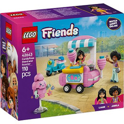 LEGO FRIENDS 42643 STOISKO KAWIARNIA Z WATĄ CUKROWĄ skuter klocki figurki