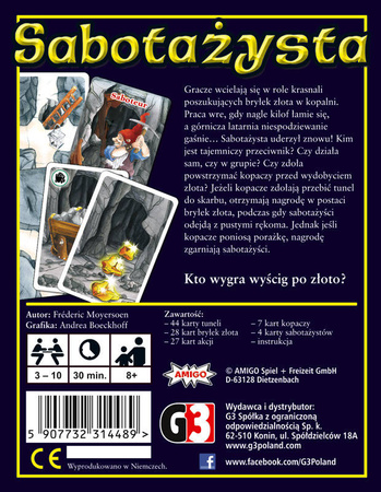 2w1 SABOTAŻYSTA GRA PLANSZOWA KARCIANA +ROZSZERZENIE DODATEK PIŻAMA PARTY