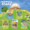 PIERWSZA OSADA gra karciana planszowa Nasza Księgarnia 8+