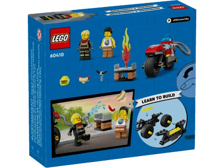 LEGO City 60410 Straż Pożarna Motocykl ratunkowy grill klocki +2 FIGURKI