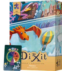 DIXIT MINI ROZSZERZENIE DODATEK KARTA PROMO do gra planszowa +PUZZLE 500 Adventure