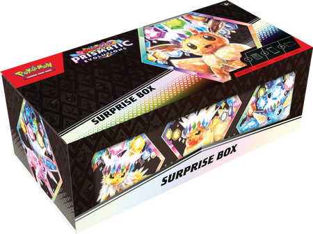 Pokemon TCG Prismatic Evolutions Surprise Box SUPER PROMO ORYGINALNE KARTY