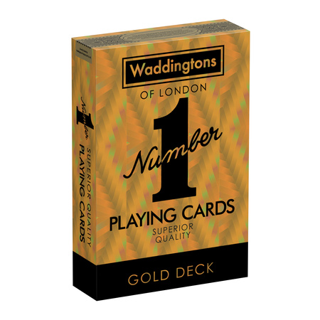 Waddingtons No 1 Gold 55 KART DO GRY POKER TYSIĄC OCZKO BRYDŻ KARTY PREMIUM