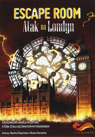 OUTLET ESCAPE ROOM ATAK NA LONDYN gra planszowa przygodowa KOOPERACYJNA NOWA EDYCJA