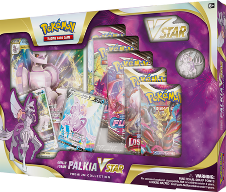 OUTLET Palkia VSTAR Collection Karty PROMO Pin 5x Booster ORYGINALNE KARTY